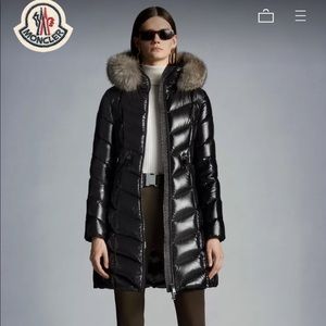 Like New Moncler Puffer Fur Lined Long Jacket 🖤